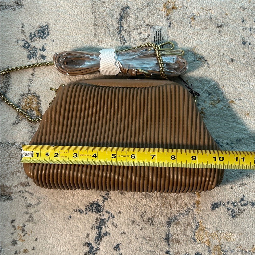 Anthropologie Tan Women's Crossbody Bag with changable straps - Picture 8 of 11
